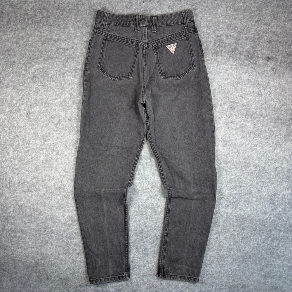 Vintage Georges‎ Marciano for Guess Jeans Black Faded High Waist Tapered USA 32